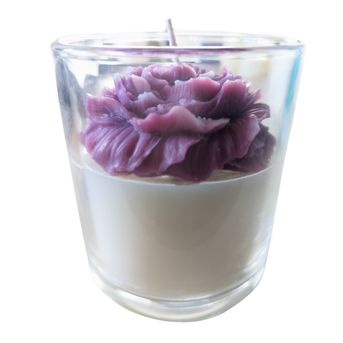 Lavender Rose Peony Jar Candle -  Lavender, Rose geranium & Rose